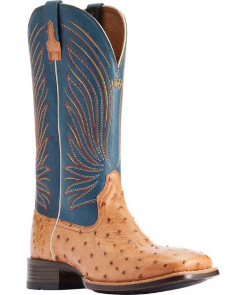 Ariat Men's Brandin' Ultra Western Ostrich Boots