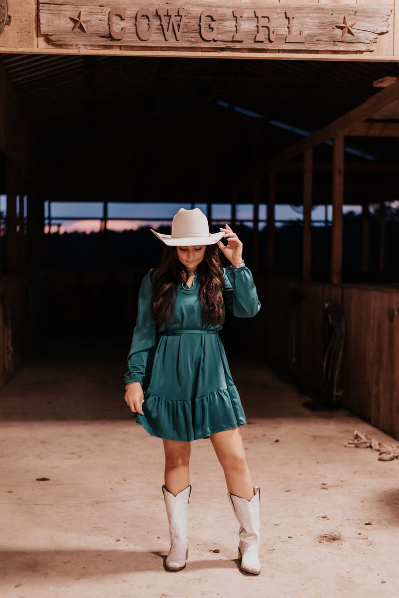 Cider & Sunsets Green Dress Boot Country