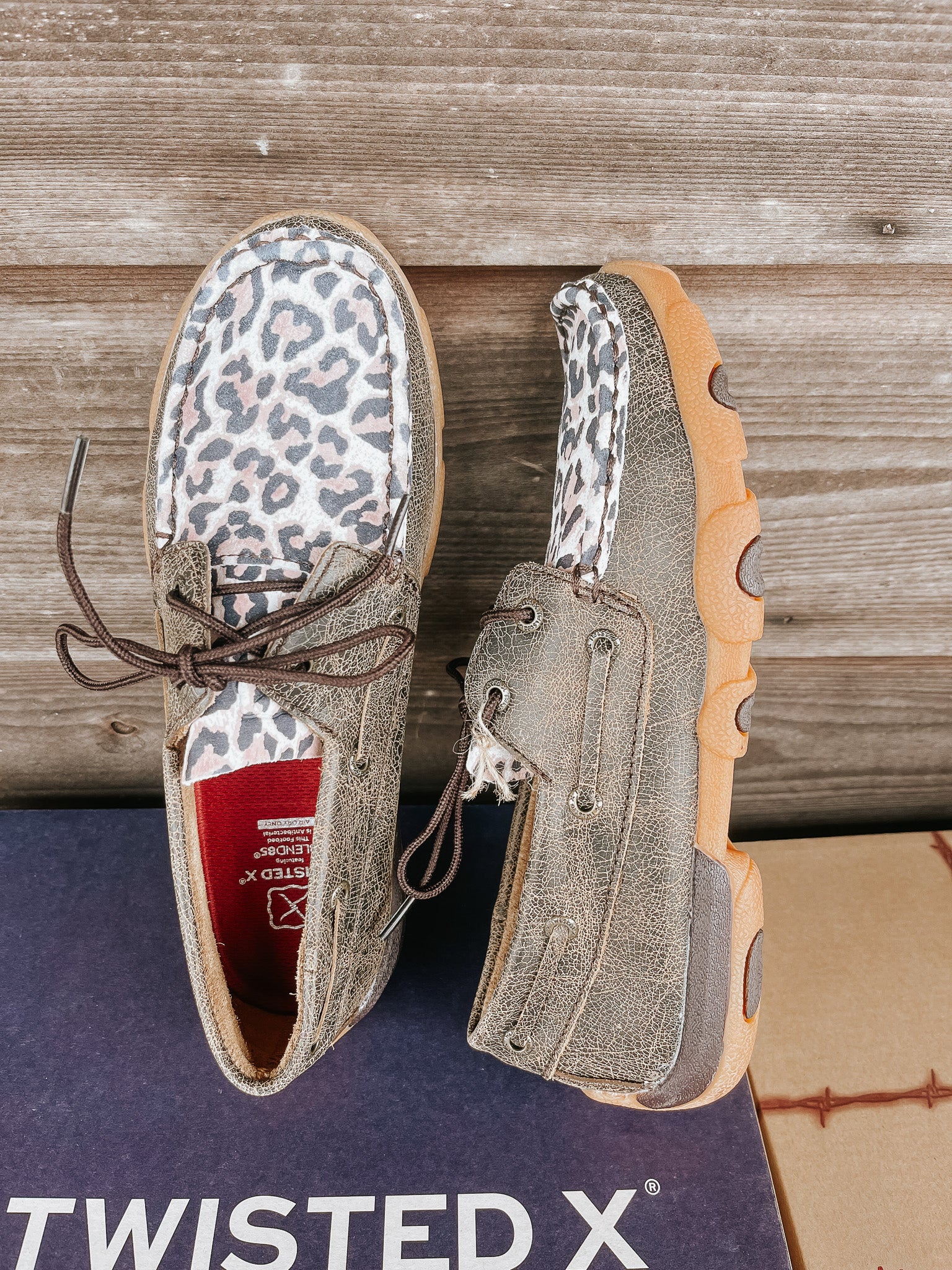 Twisted X Leopard Print Casual Moccasin - Brown and Black Twisted X® | Step Into Fall main image 2