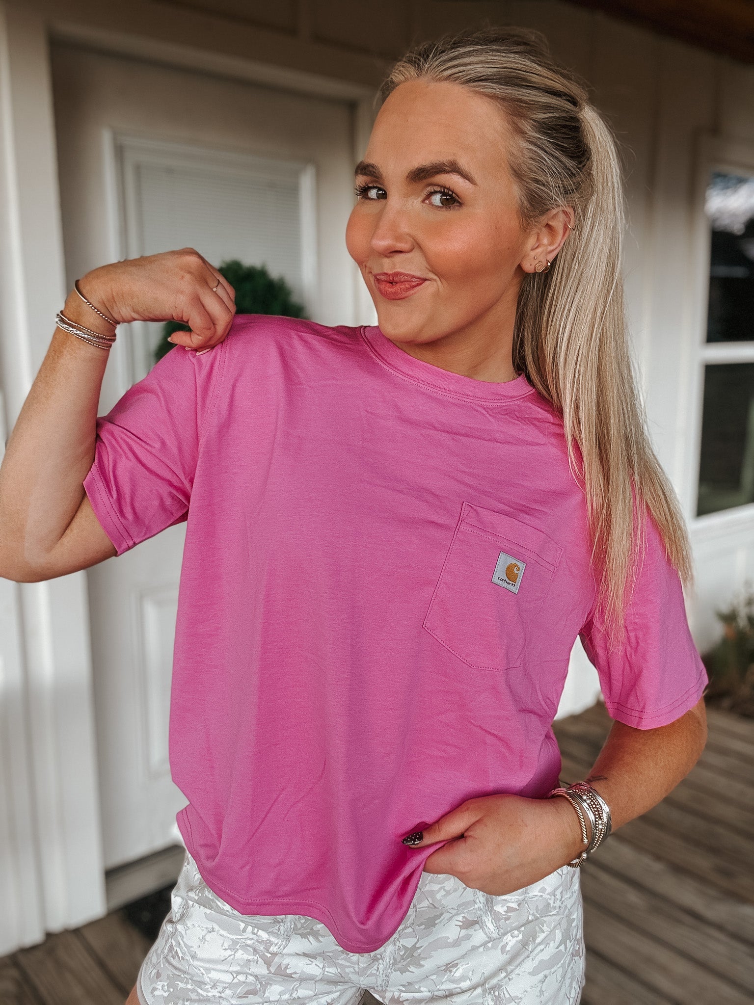 Carhartt Women's TENCEL™ Fiber Series Loose Tee - Fuchsia – Boot