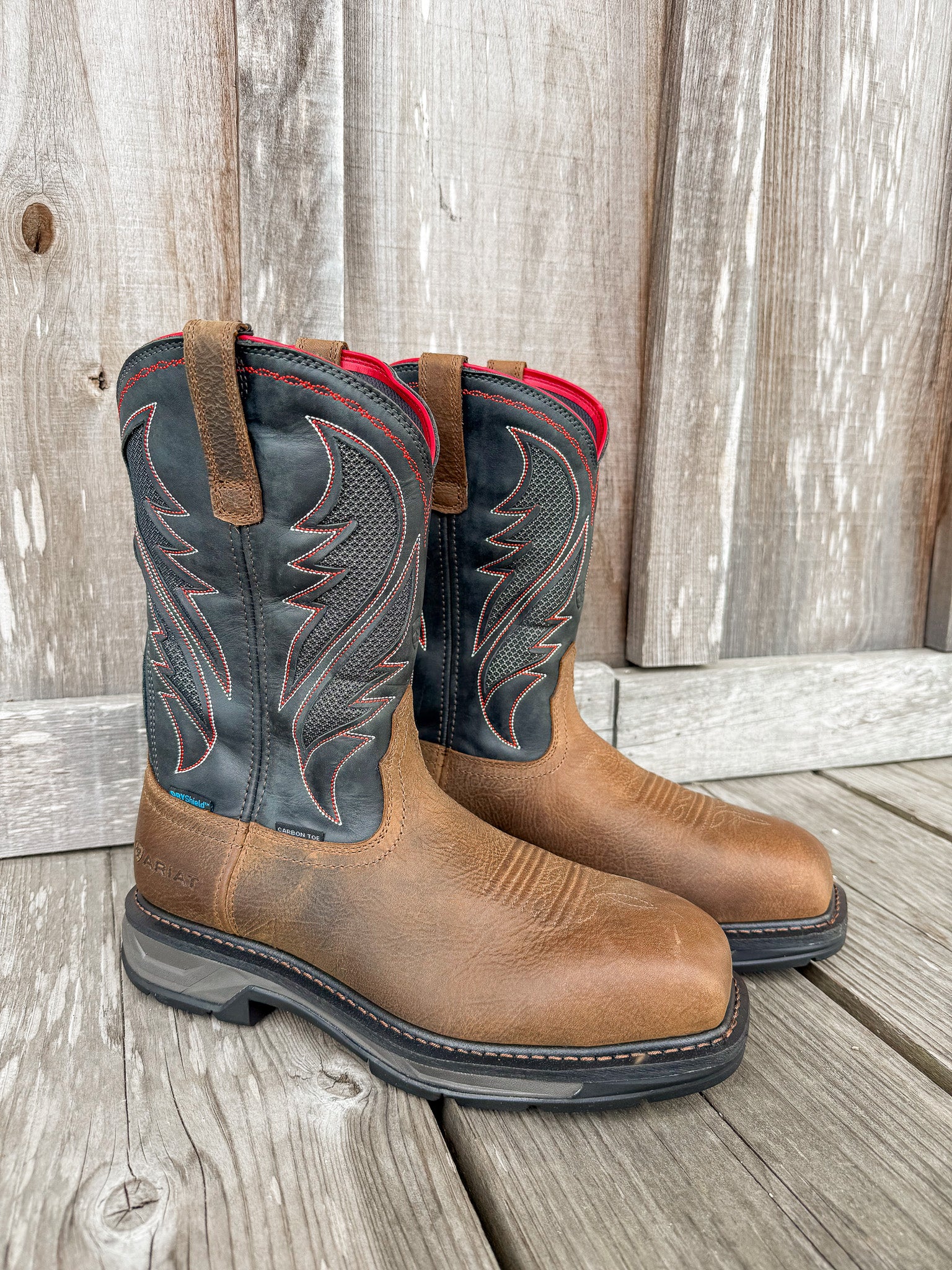 ハツハートココロ Men's Ariat WorkHog XT VentTEK Waterproof Carbon Toe Work Boot