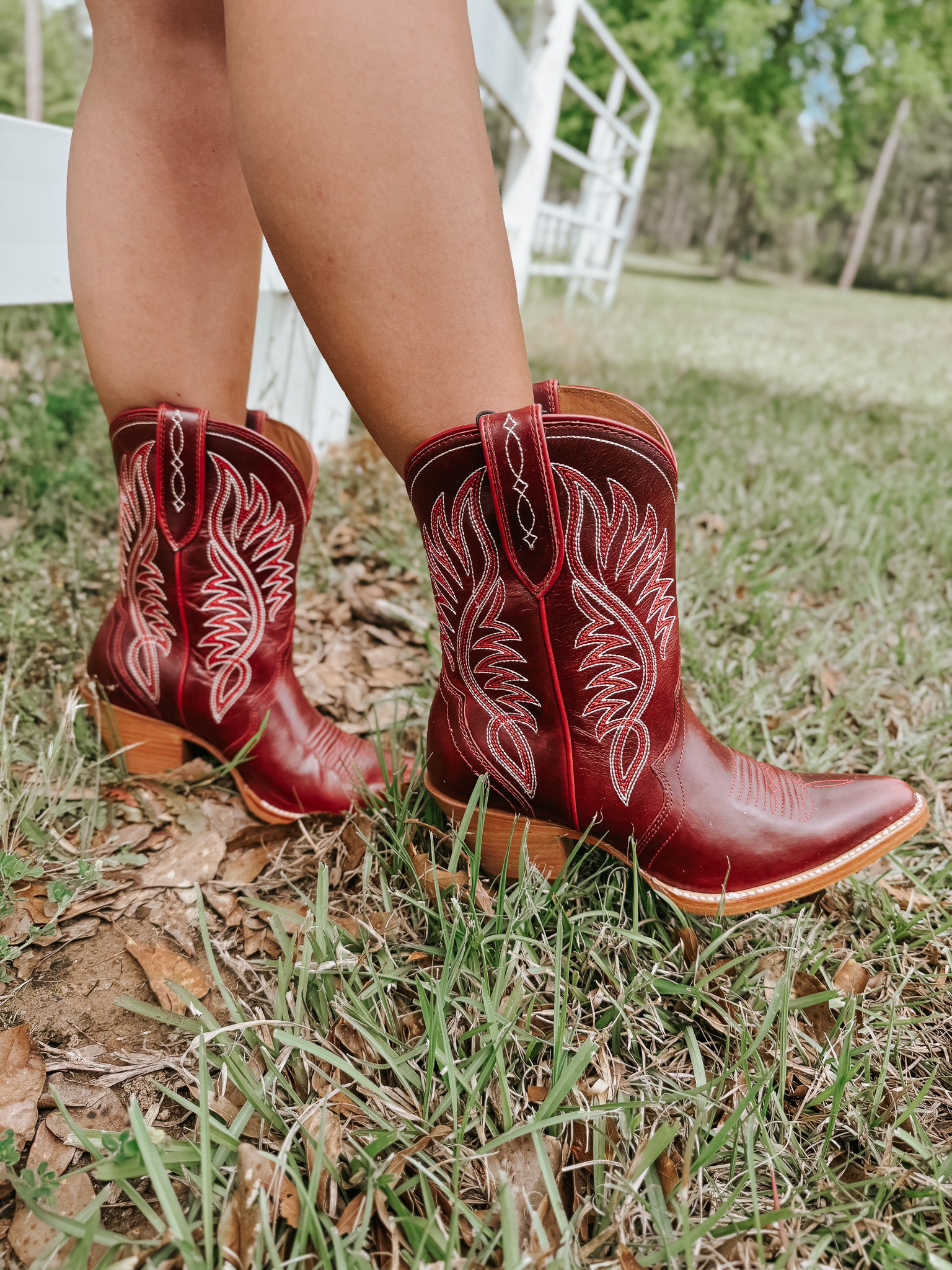 Ariat Red and Brown Leather Cowboy Boots Ariat Men main image 2