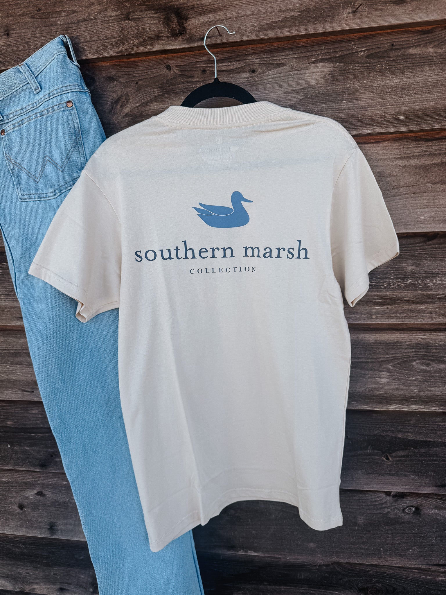 Southern Marsh Men's Alabama Authentic Heritage Tee - Long Sleeve Pocket T-Shirt, Lightweight Cotton - View #3