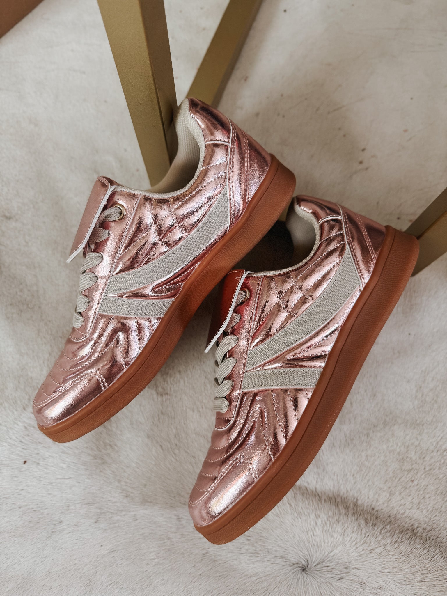 Steve Madden Women's Madrid Sneakers in PINK Metal 6.5 / PINK Steve Madden Women's Madrid Sneakers in PINK Metal 6.5 / PINK