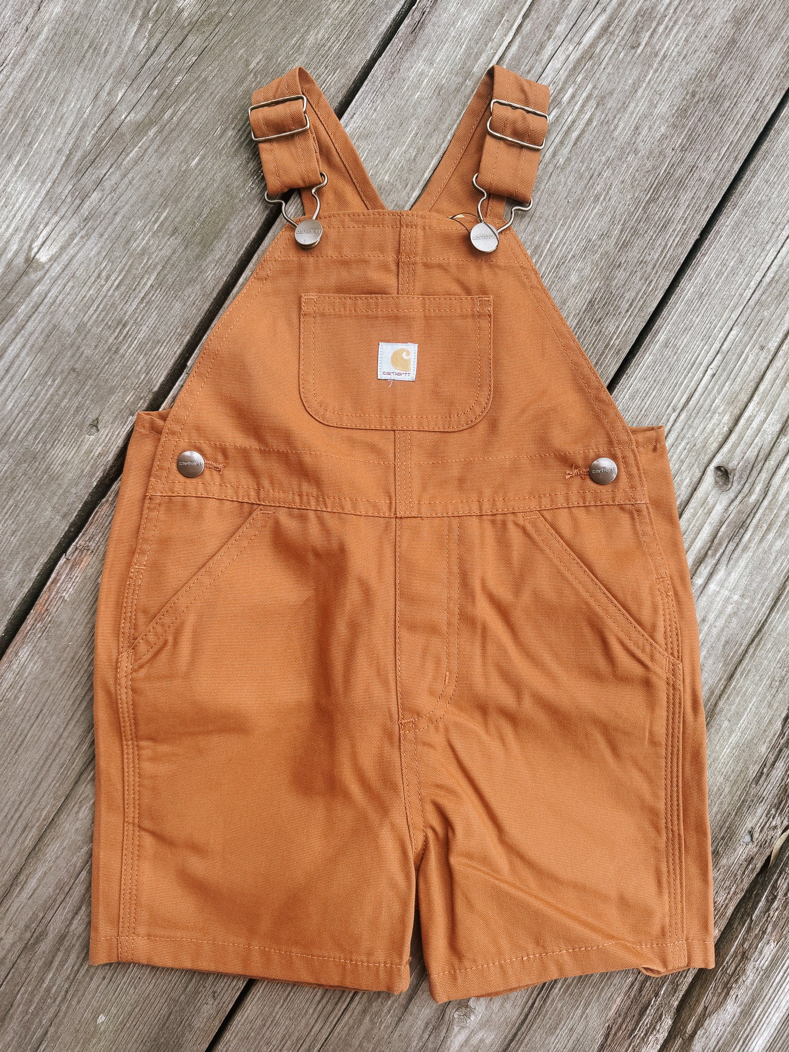 Toddler Carhartt Loose Fit Canvas Shortall in Brown – Boot Country