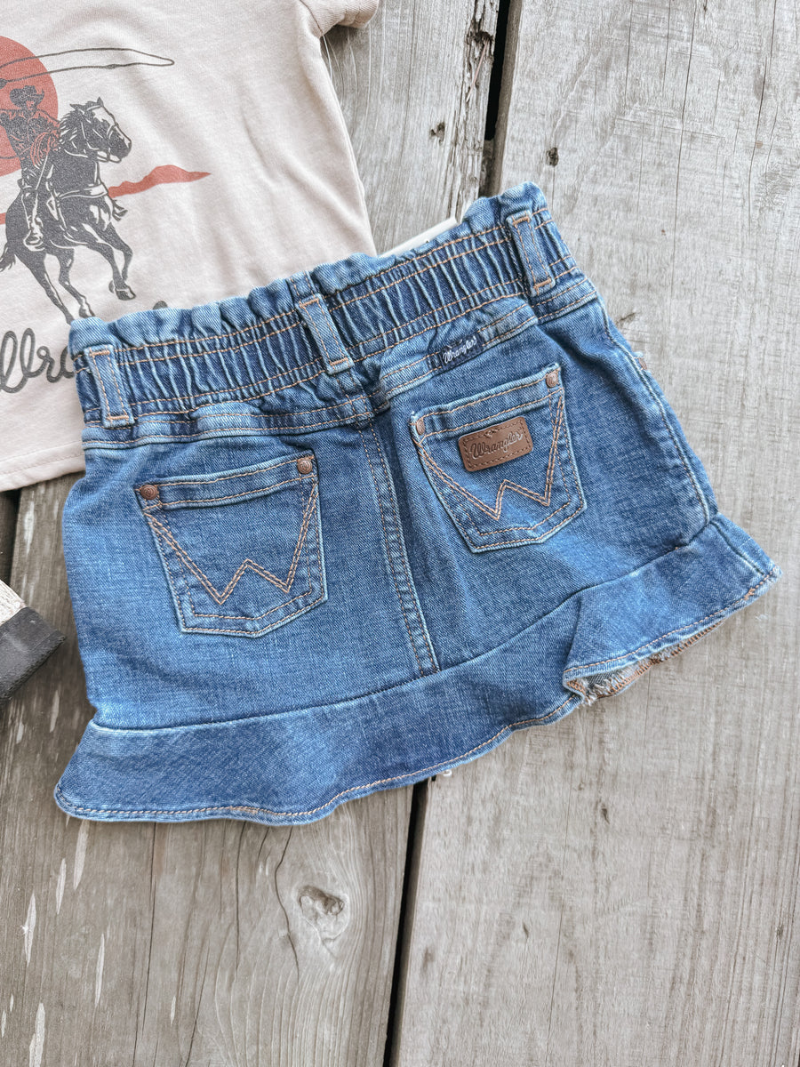 Wrangler Blue Denim Jenna Toddler Skirt - Main Image