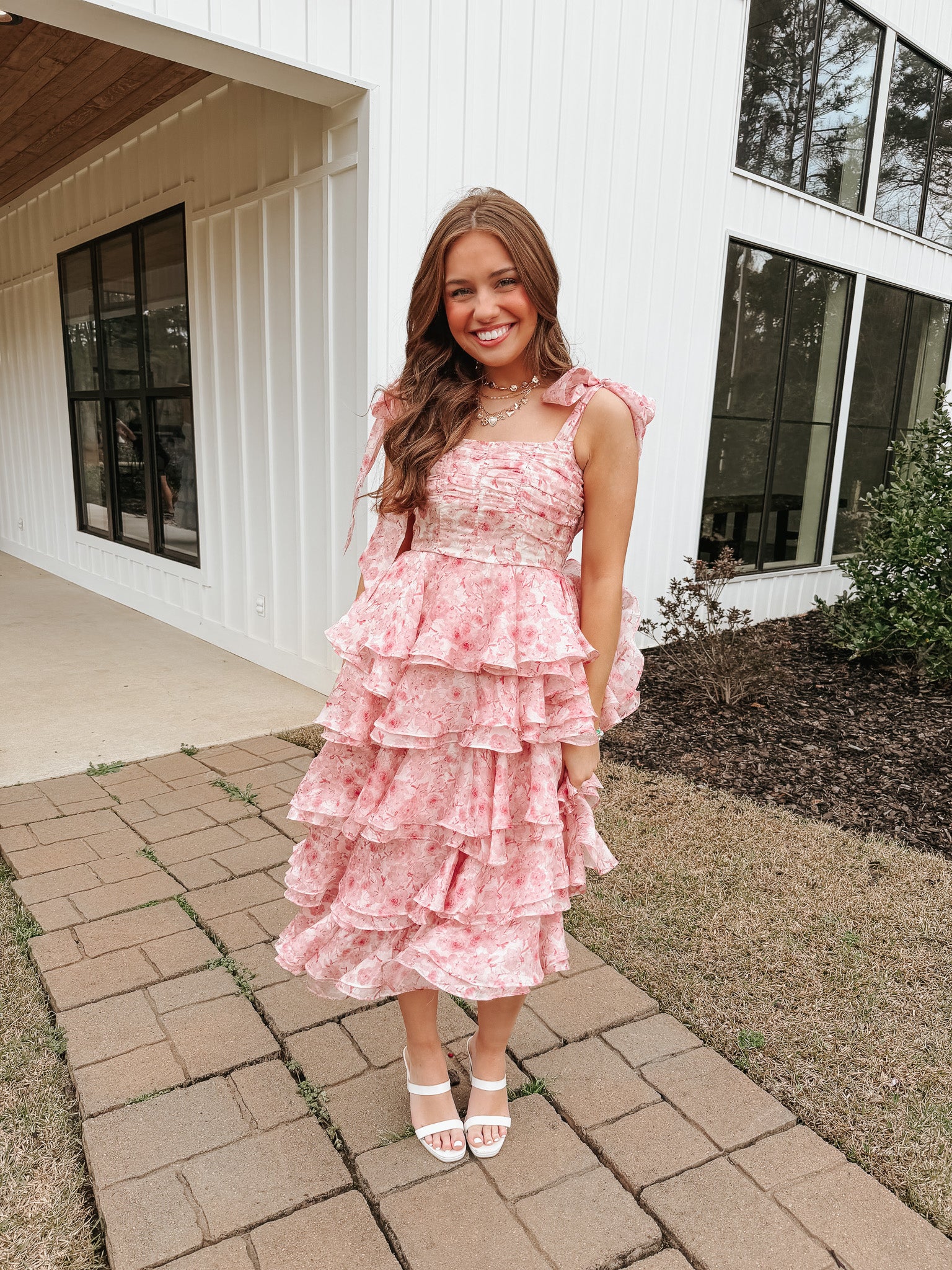 peony pink dress Peony Blush Pink Dress S