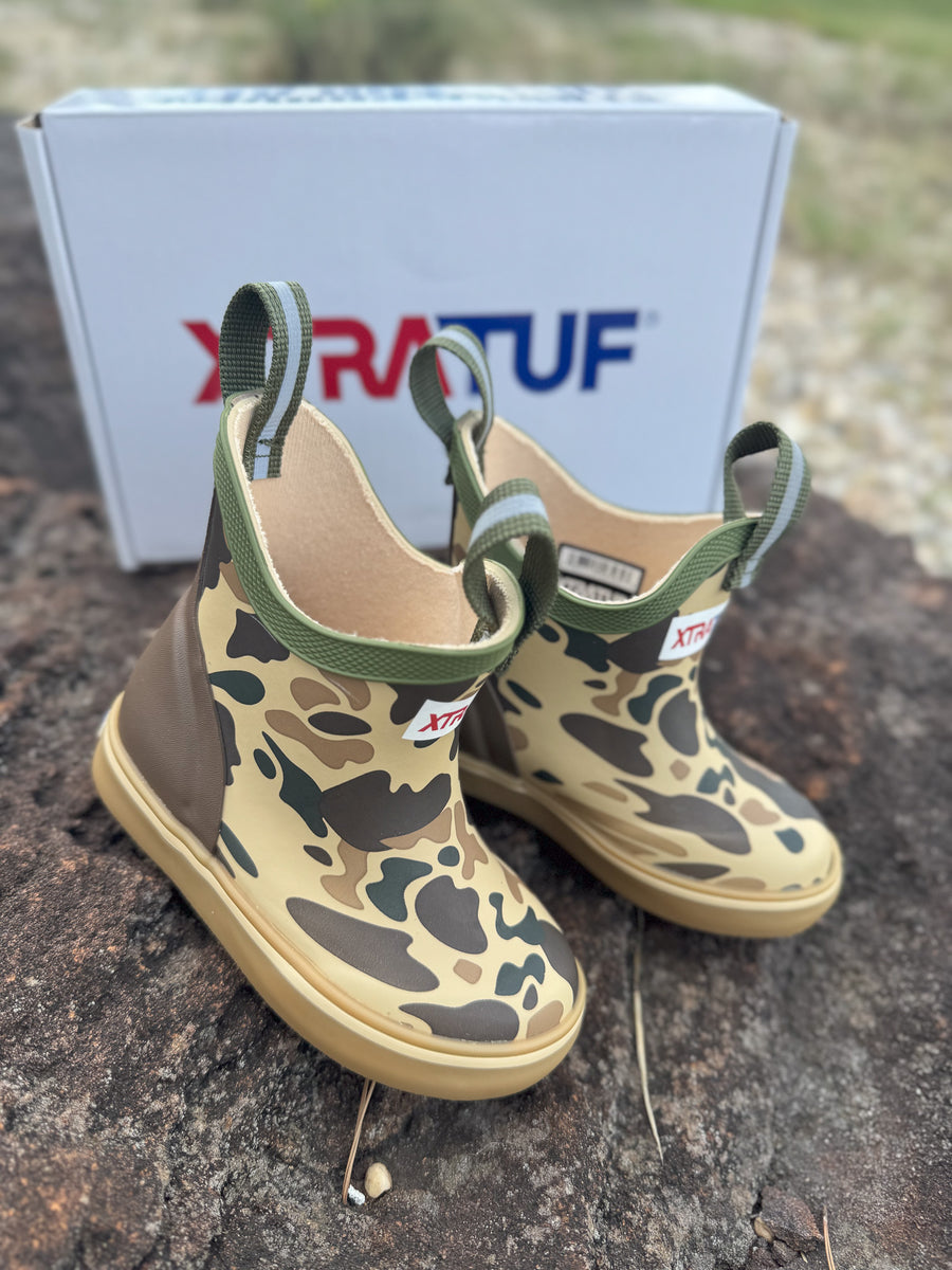 Ankle Deck Boots Camouflage Duck Boots Little Kid's Xtratuf Duck