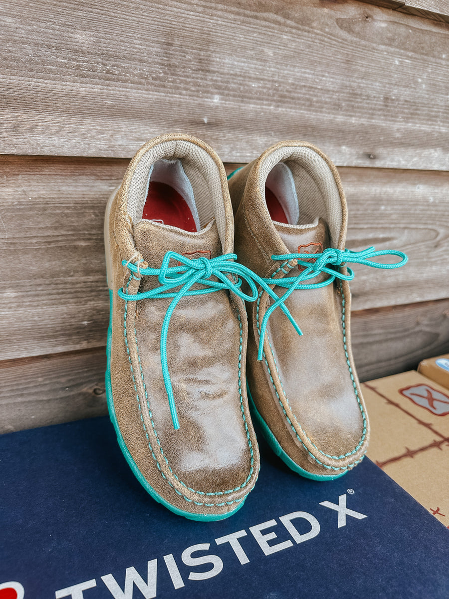 WOMEN'S TWISTED X TURQUOISE CHUKKA DRIVING MOC
