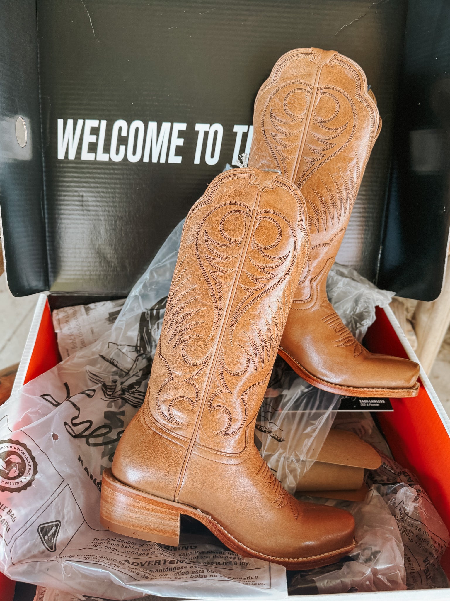Women's Hyer Leawood Honey Mestizo Boots – Boot Country