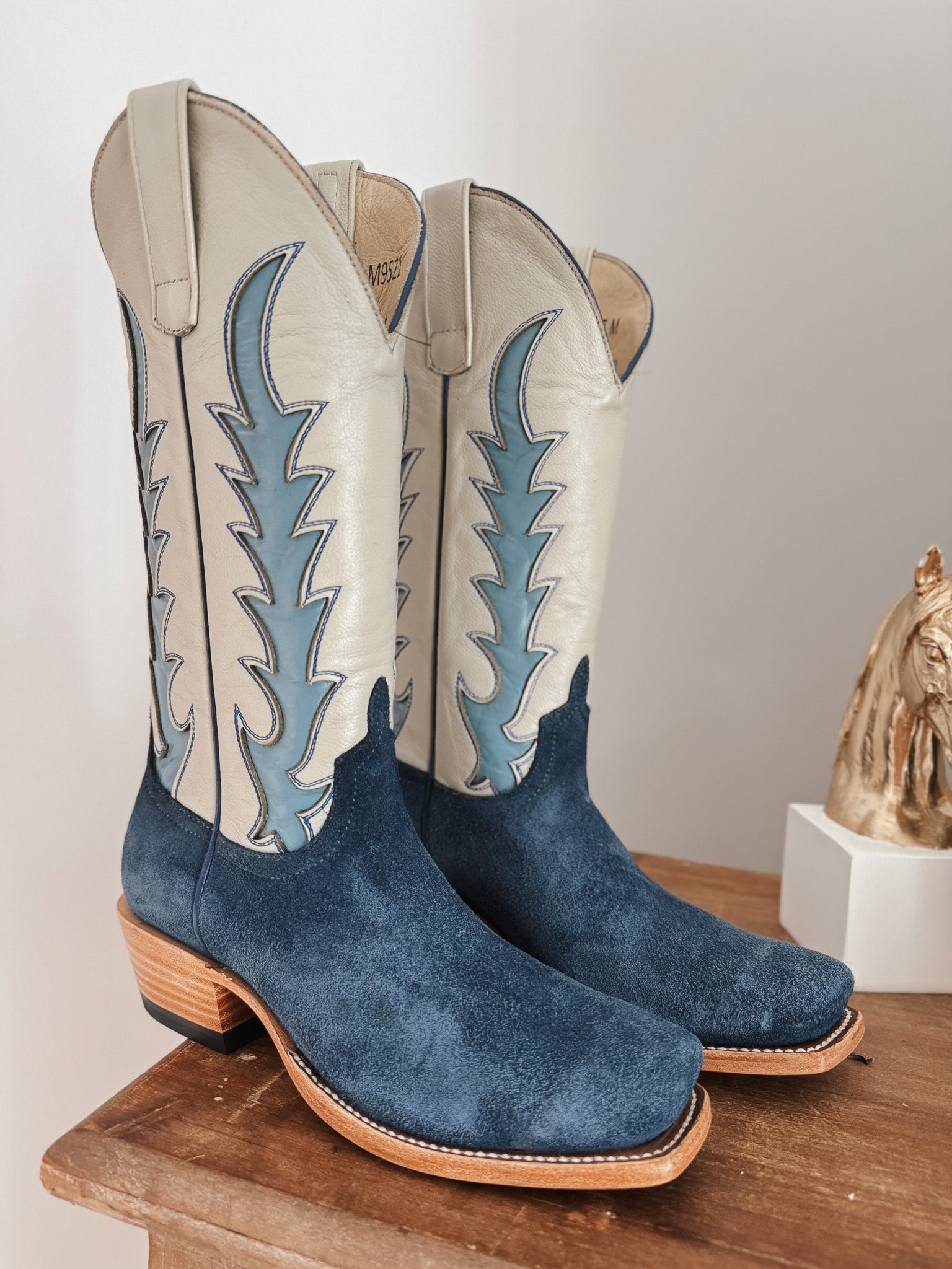 Women's Macie Bean Blue Suede Boots 9.5 / B