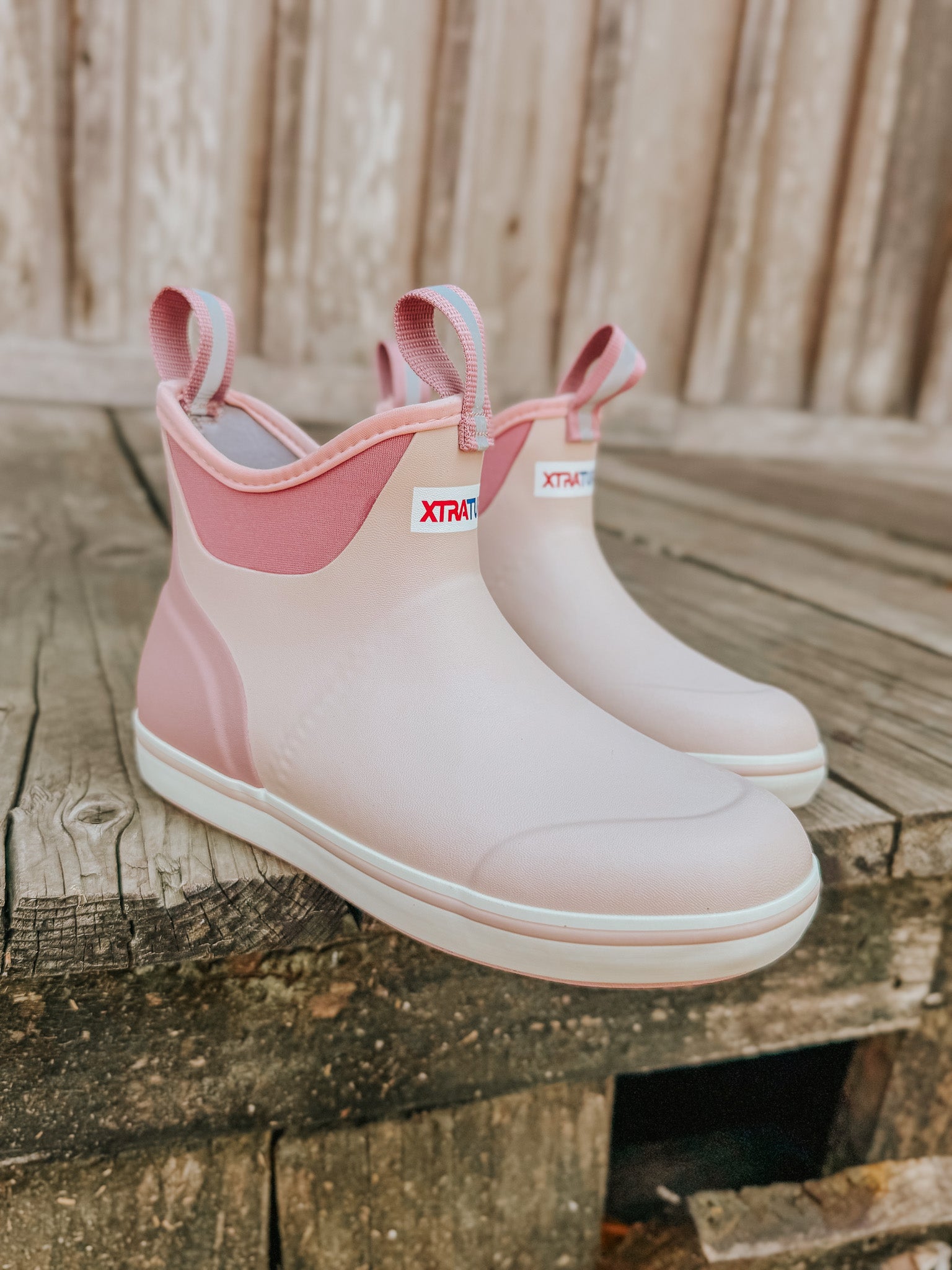 Women's Xtratuf 6 in Ankle Deck Boot in Blush Pink – Boot Country