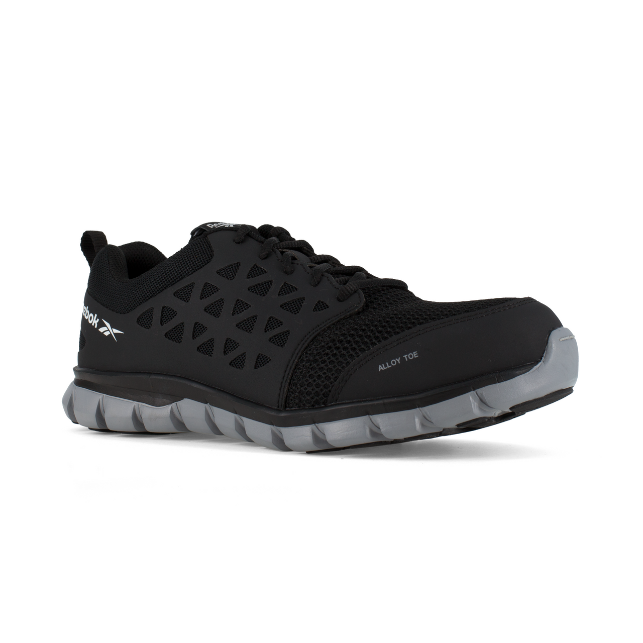 Reebok Women's Black Sublite Cushion Alloy Toe Athletic Work Shoes