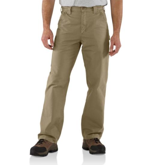 carhartt dress pants Carhartt B151 Loose Fit Canvas Utility Work Pants for Men | DARK Khaki