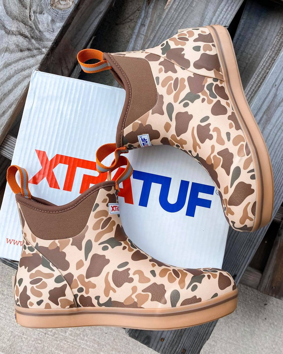 MEN'S XTRATUF ANKLE DECK BOOT IN DUCK CAMO Boot Country