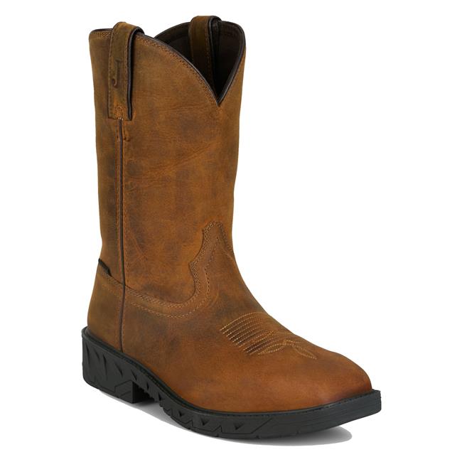 Justin Men's 11" Trencher Square Toe Waterproof Boots