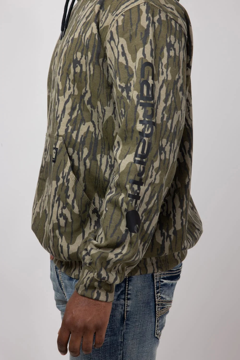 Carhartt | Loose Midweight Logo Sleeve Sweatshirt in Bottomland