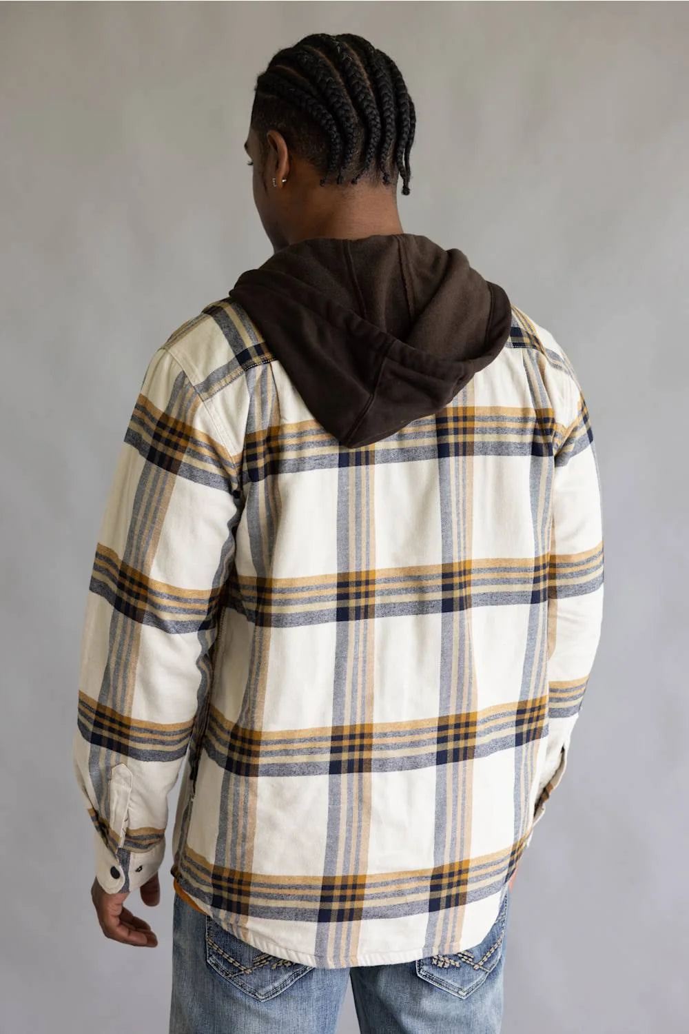 Carhartt | Hamilton Plaid Shirt Jacket in Cobblestone