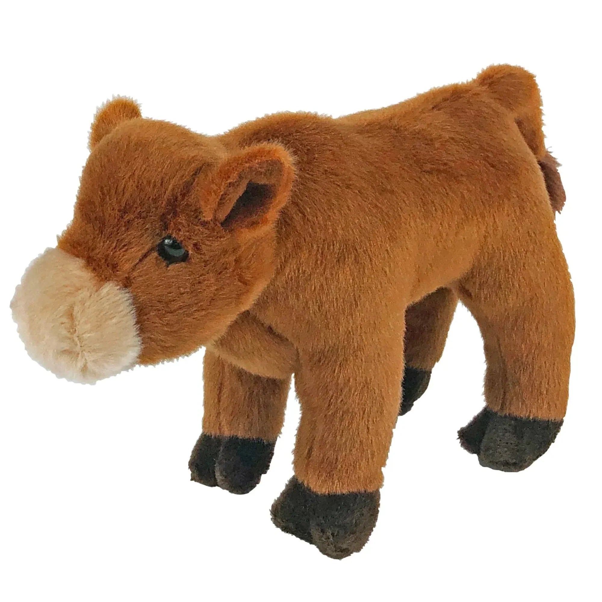 8" Plush Scarlett the Red Angus Cow