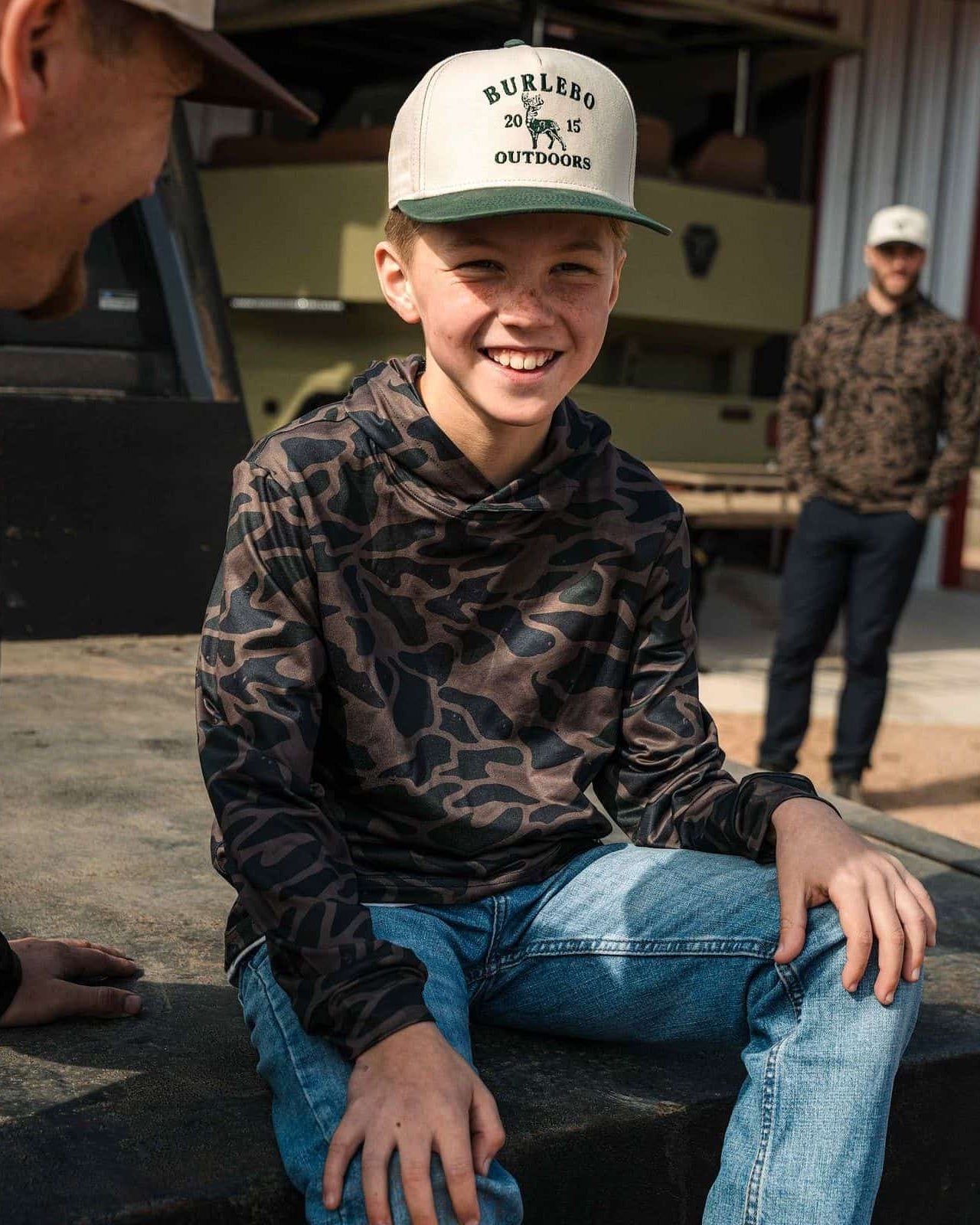 Burlebo Toddler & Youth Performance Hoodie in Bendita Camo