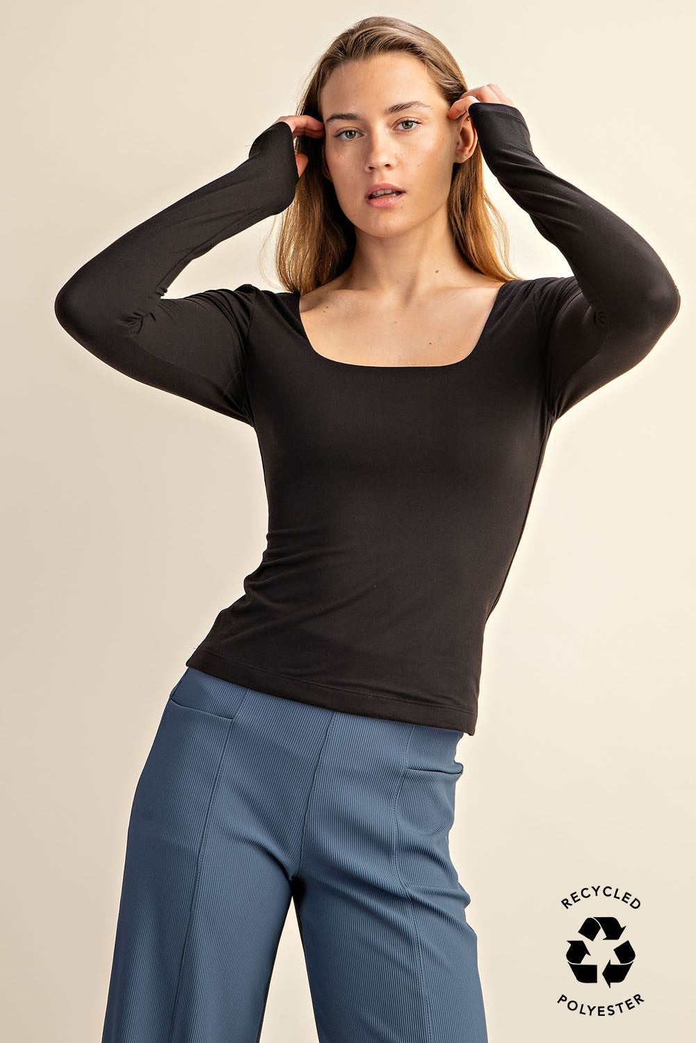 Get Going Long Sleeve Basic in Black