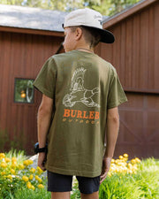Burlebo Toddler & Youth Duck Wild T-Shirt in Hunter Green
