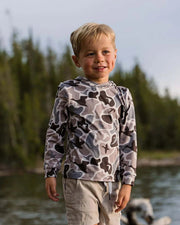 Burlebo Toddler & Youth Performance Hoodie in Mallard Mayhem Camo