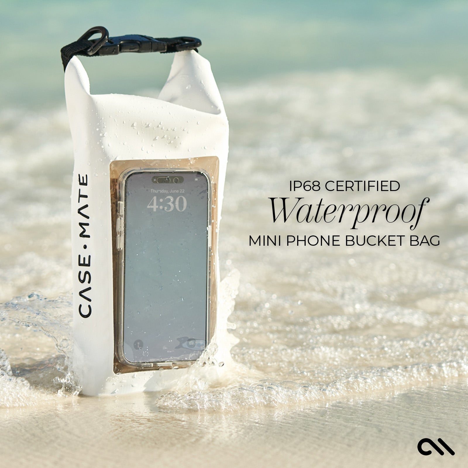 Case-Mate Waterproof Phone 2L Bucket Bag - Sand Dollar