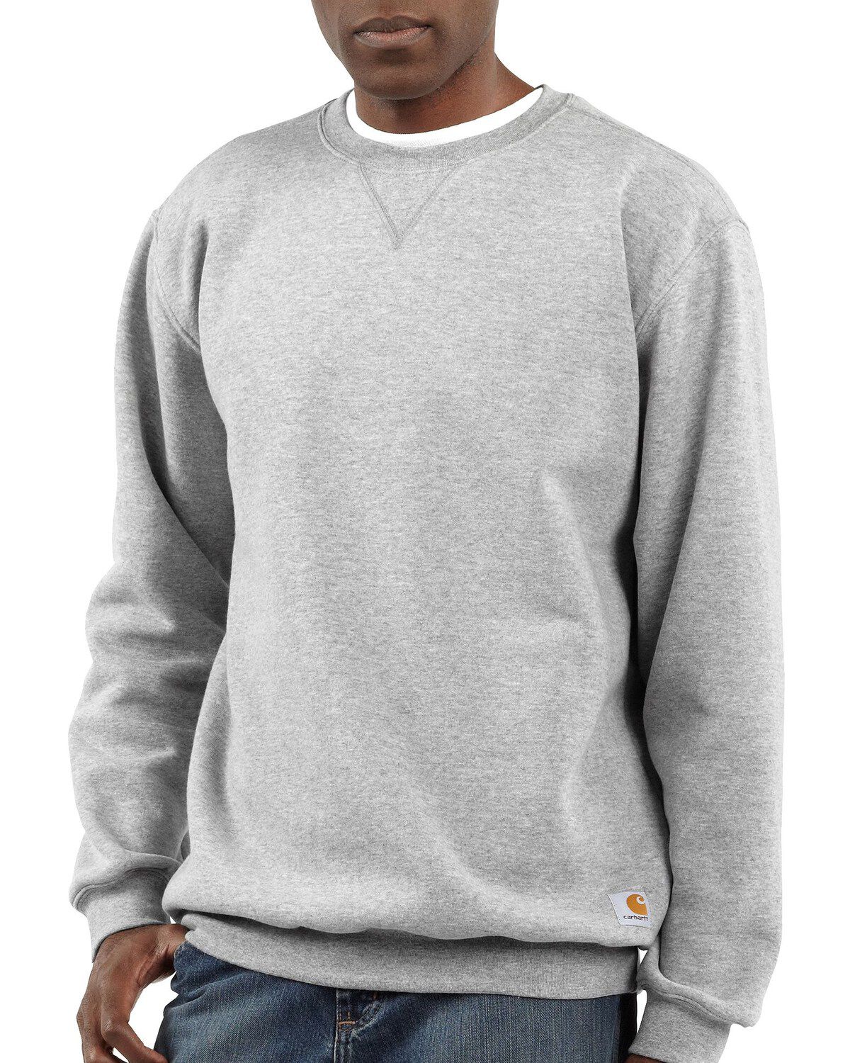 Carhartt Midweight Crew Neck Sweatshirt - Heather Grey