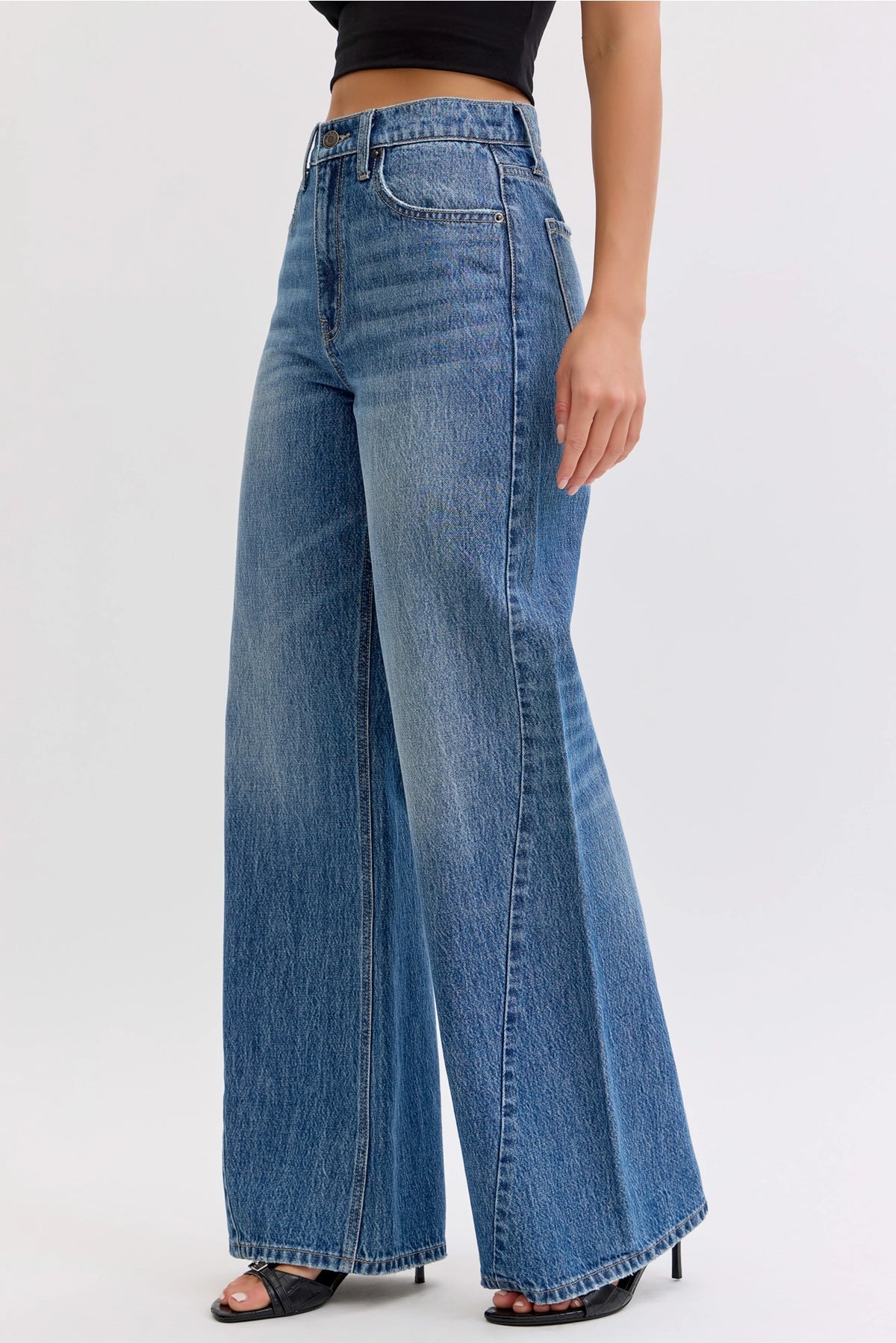 The Ava High Rise Wide Leg Jeans