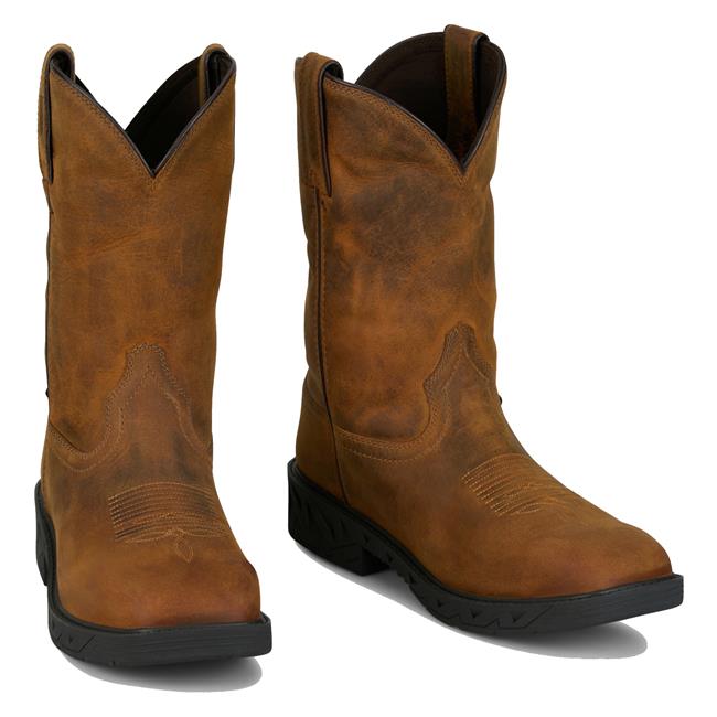Justin Men's 11" Trencher Square Toe Waterproof Boots