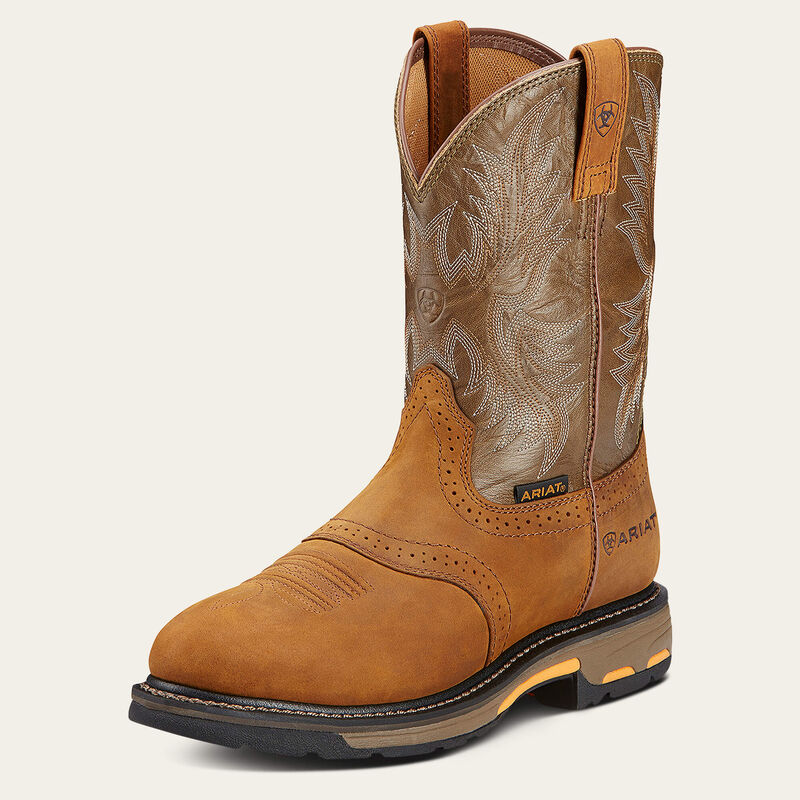 Men's Ariat WorkHog Pull On Round Toe Work Boots