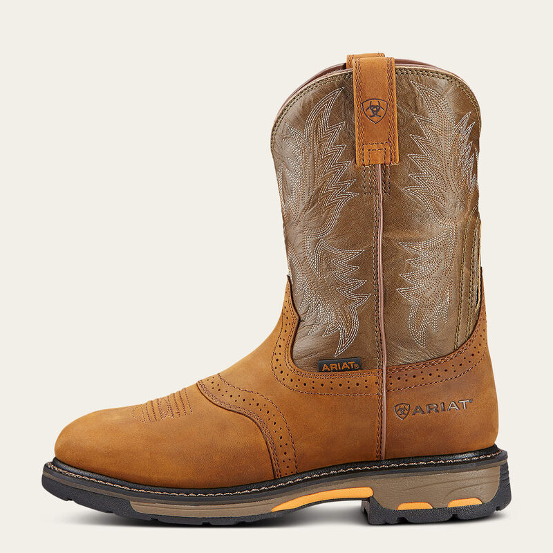 Men's Ariat WorkHog Pull On Round Toe Work Boots