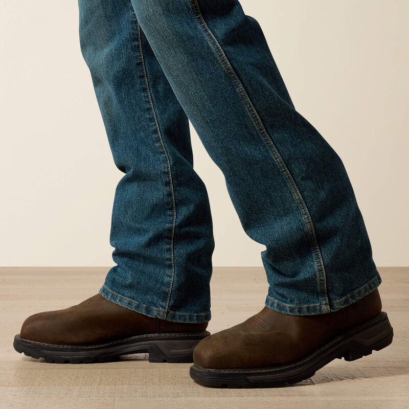 Ariat | Men's Rebar M4 Relaxed DuraStretch Boot Cut Jean - Carbine