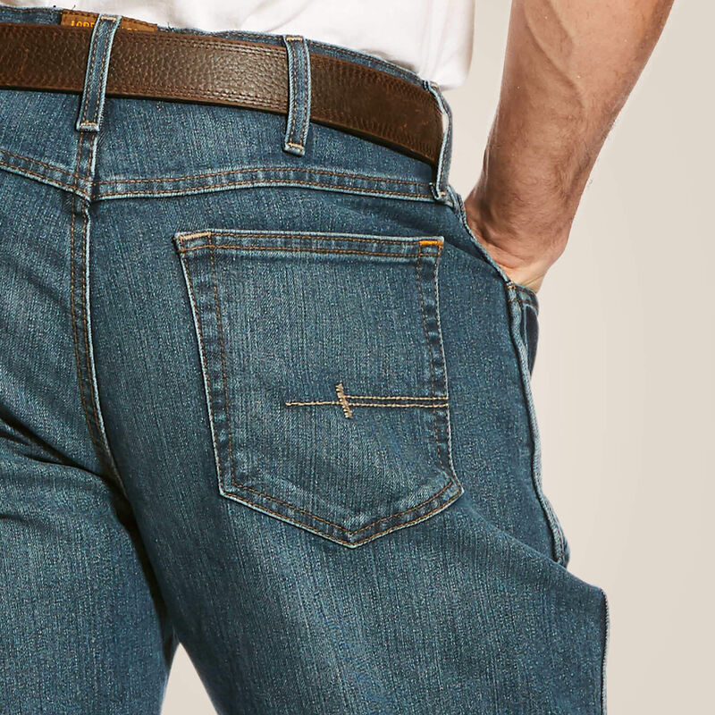 Ariat | Men's Rebar M4 Relaxed DuraStretch Boot Cut Jean - Carbine