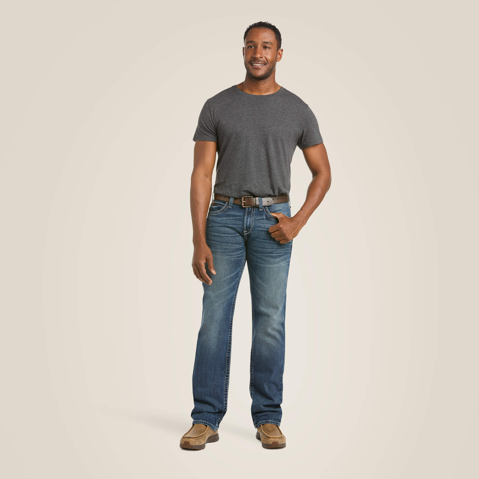 Men's Ariat M7 Rocker Stretch Coltrane Stackable Straight Leg Jean