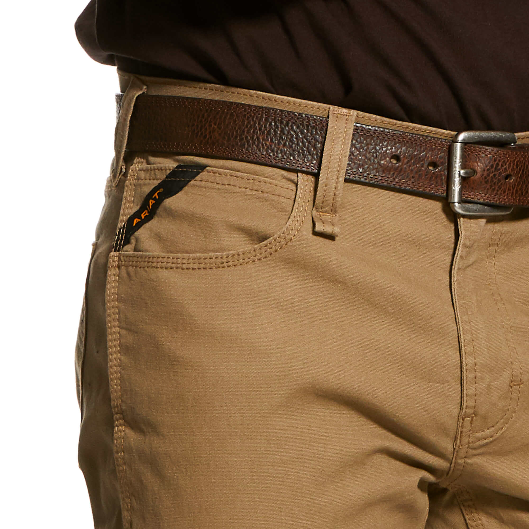PANTALÓN RECTO APILABLE ARIAT REBAR M4 RELAXED DURASTRETCH HECHO RESISTENTE EN CAQUI