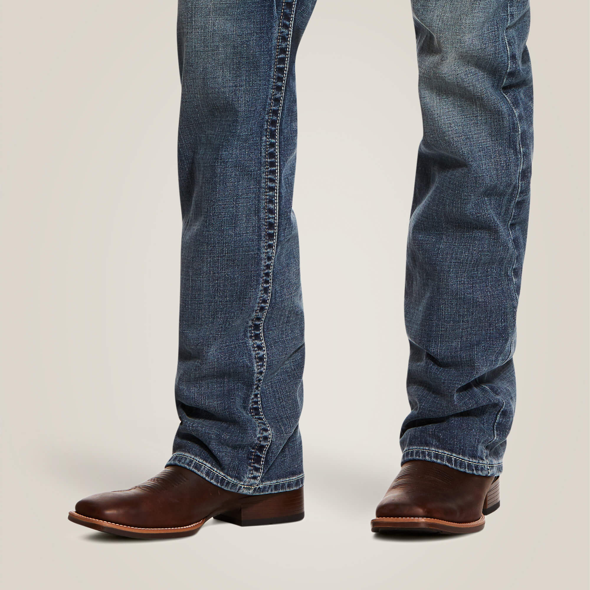 Vaqueros apilables de pierna recta Ariat M5 Slim Stretch Adkins para hombre