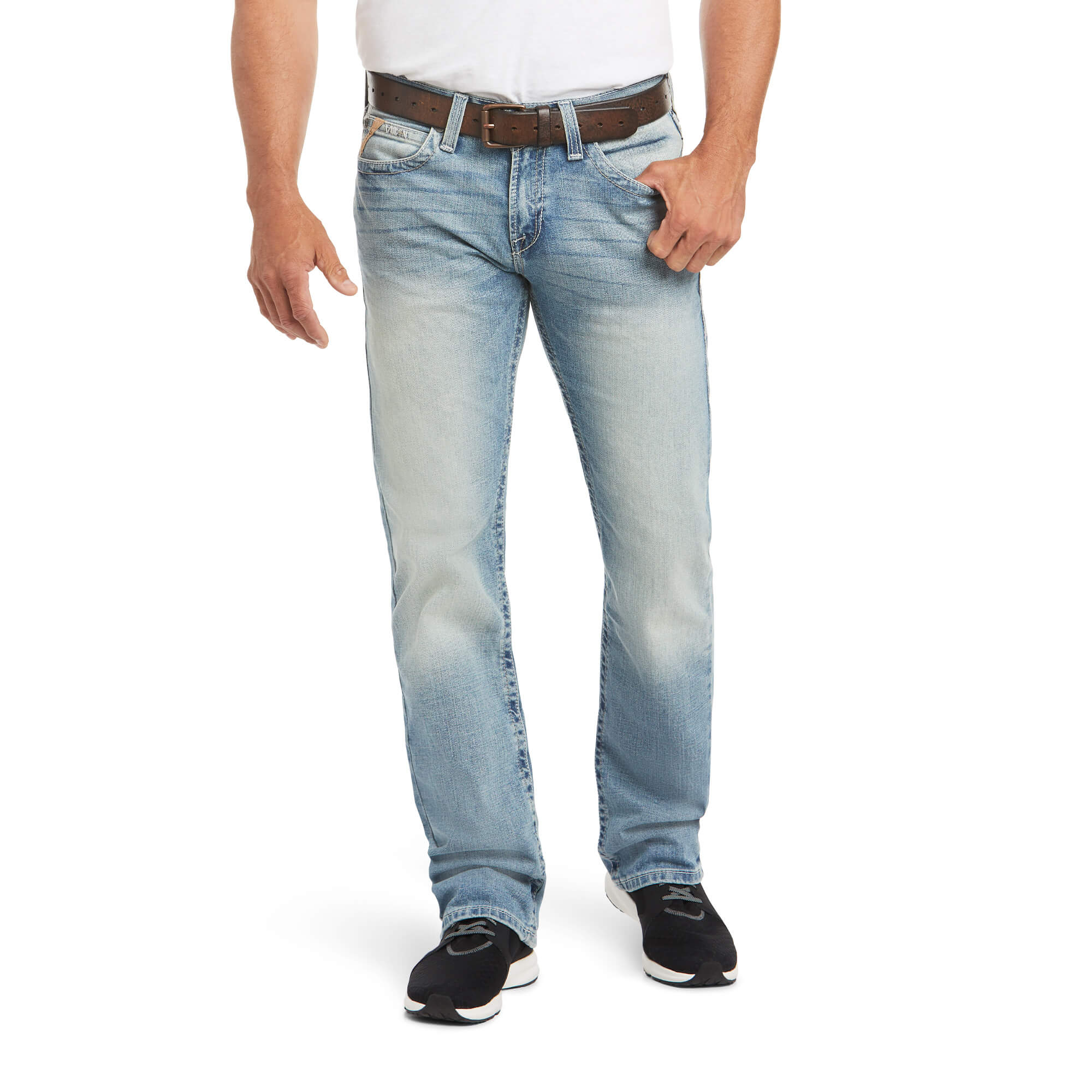 Jean de pierna recta apilable Ariat M7 Rocker Stretch Stirling para hombre