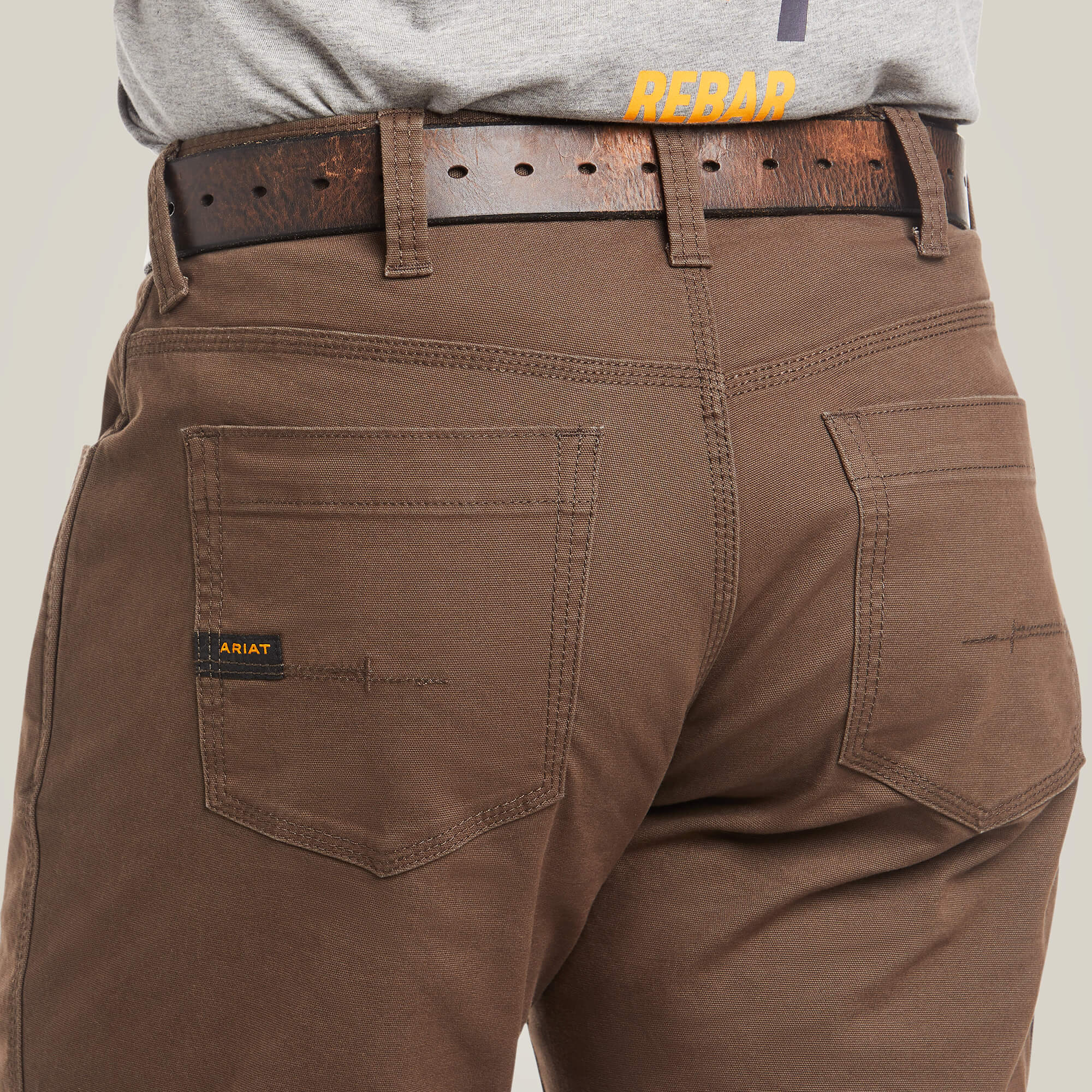 Men's Ariat Rebar M4 Low Rise DuraStretch Made Tough Stackable Straight Leg Pant