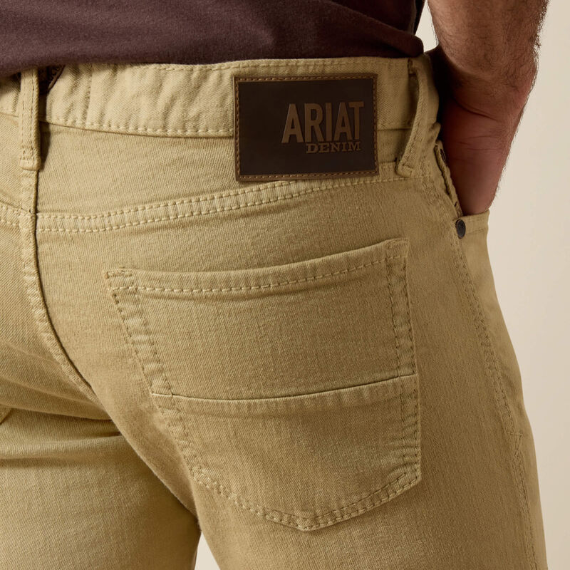 Jean recto Ariat M7 Grizzly para hombre en color caqui oscuro