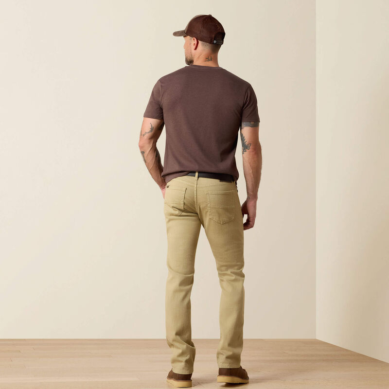 Jean recto Ariat M7 Grizzly para hombre en color caqui oscuro