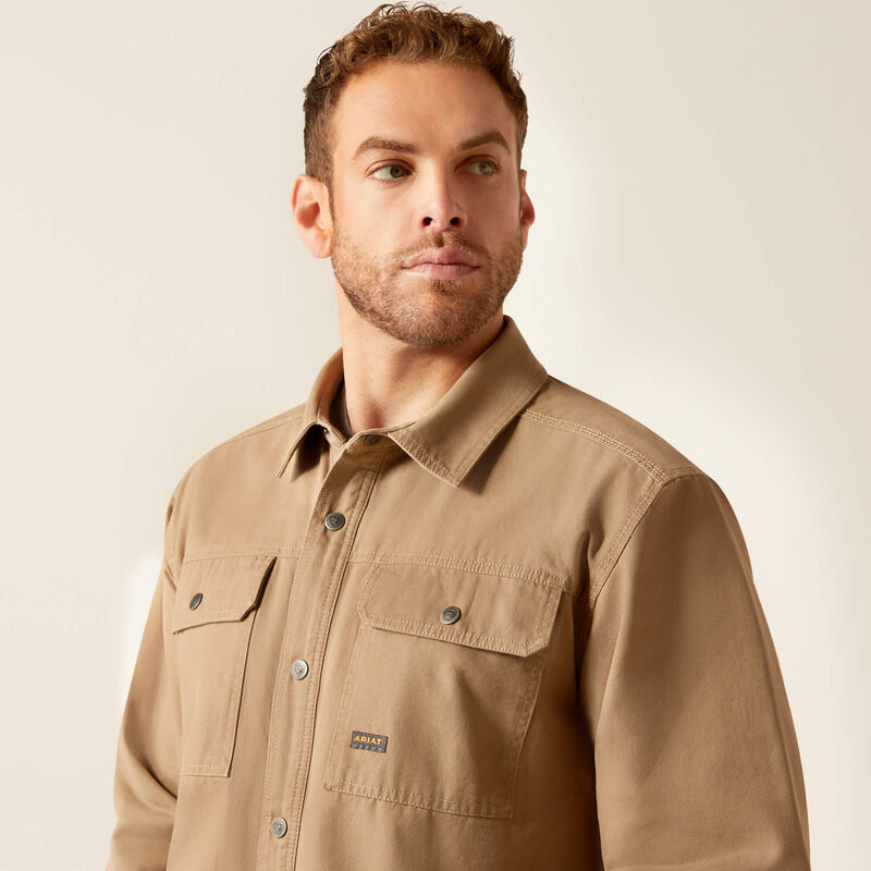 Men's Ariat Rebar Canvas Shirt Jacket