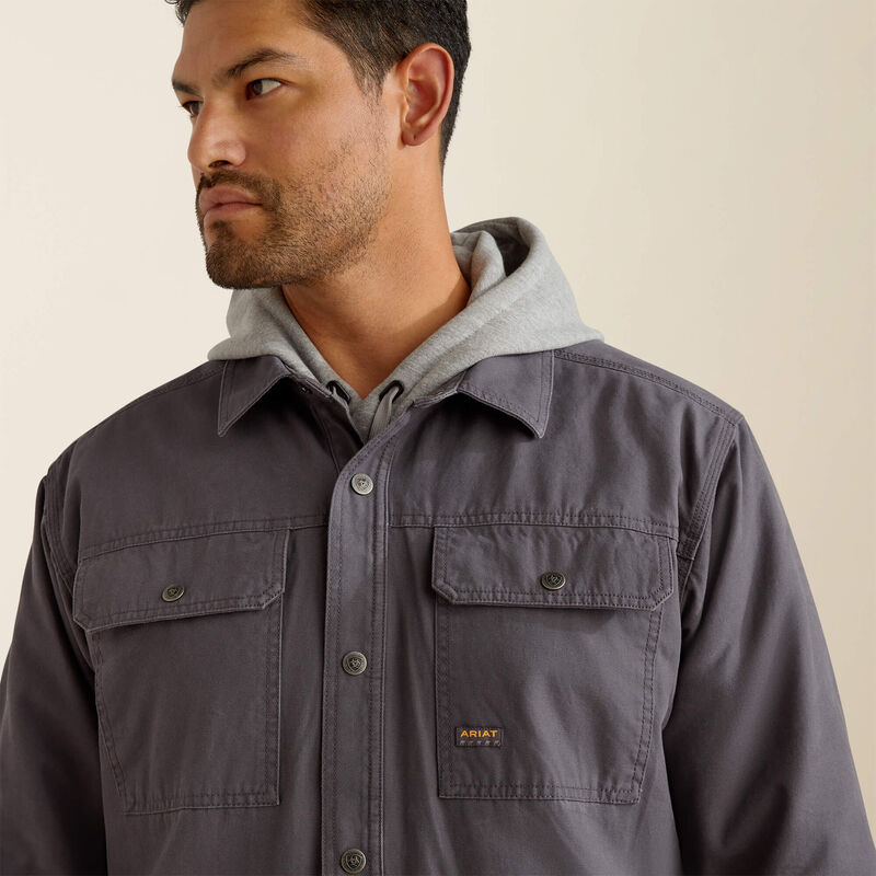 Men's Ariat Rebar Canvas Shirt Jacket
