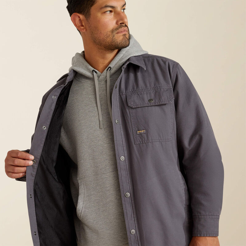 Men's Ariat Rebar Canvas Shirt Jacket