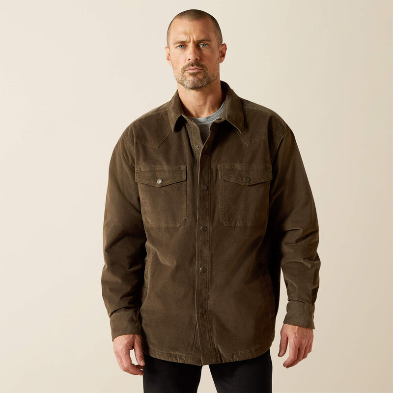 Ariat Men's Retro Corduroy Jacket in Dark Green