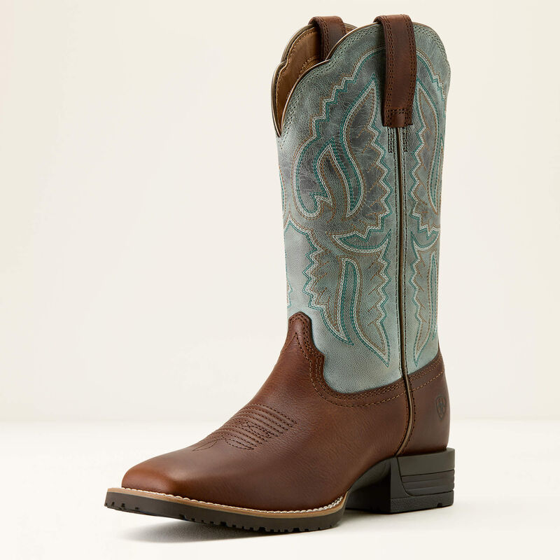 Women's Ariat Hybrid Ranchwork Wide Square Toe Western Boots