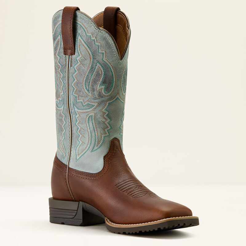 Women's Ariat Hybrid Ranchwork Wide Square Toe Western Boots