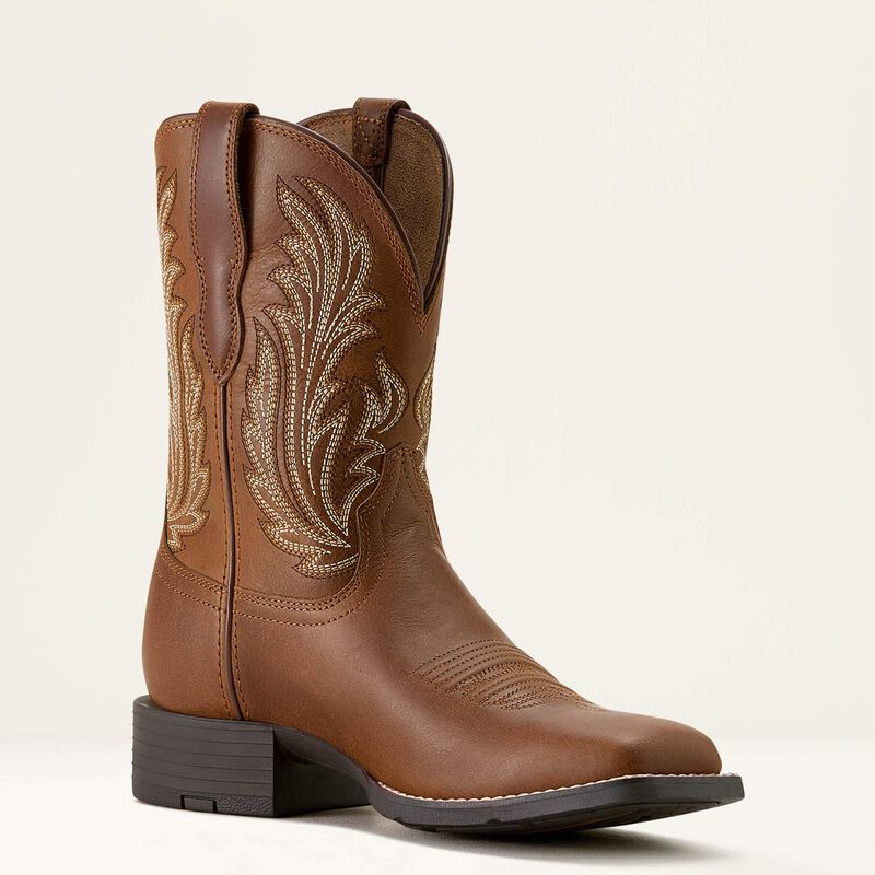 Women's Ariat Round Up Filly Wide Square Toe Western Boots