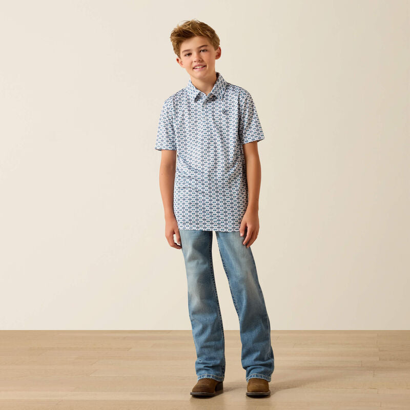 Ariat Youth All Over Print Polo